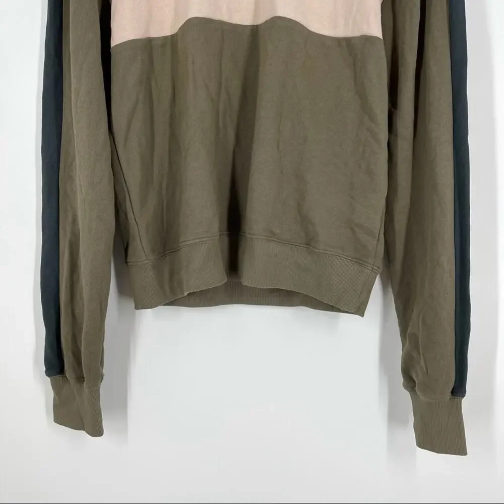 Daydreamer Colorblock Pullover Sweatshirt Small Blue‎ Pink